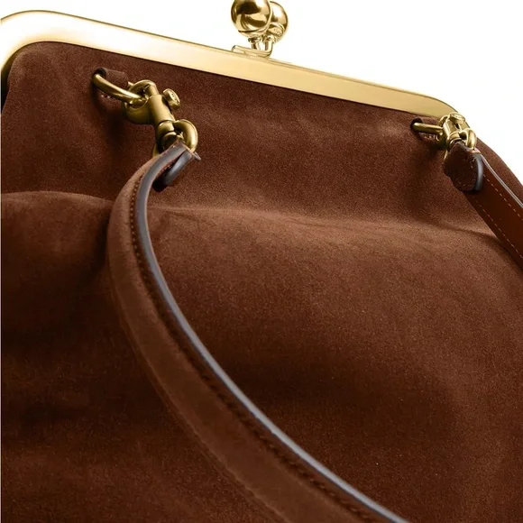 COACH
Kisslock Large Suede Frame Bag 27 - Picture 2 of 5